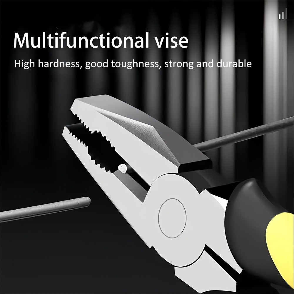 Juego de 3 alicates de acero de grado industrial, kit de herramientas multifuncionales para electricistas
