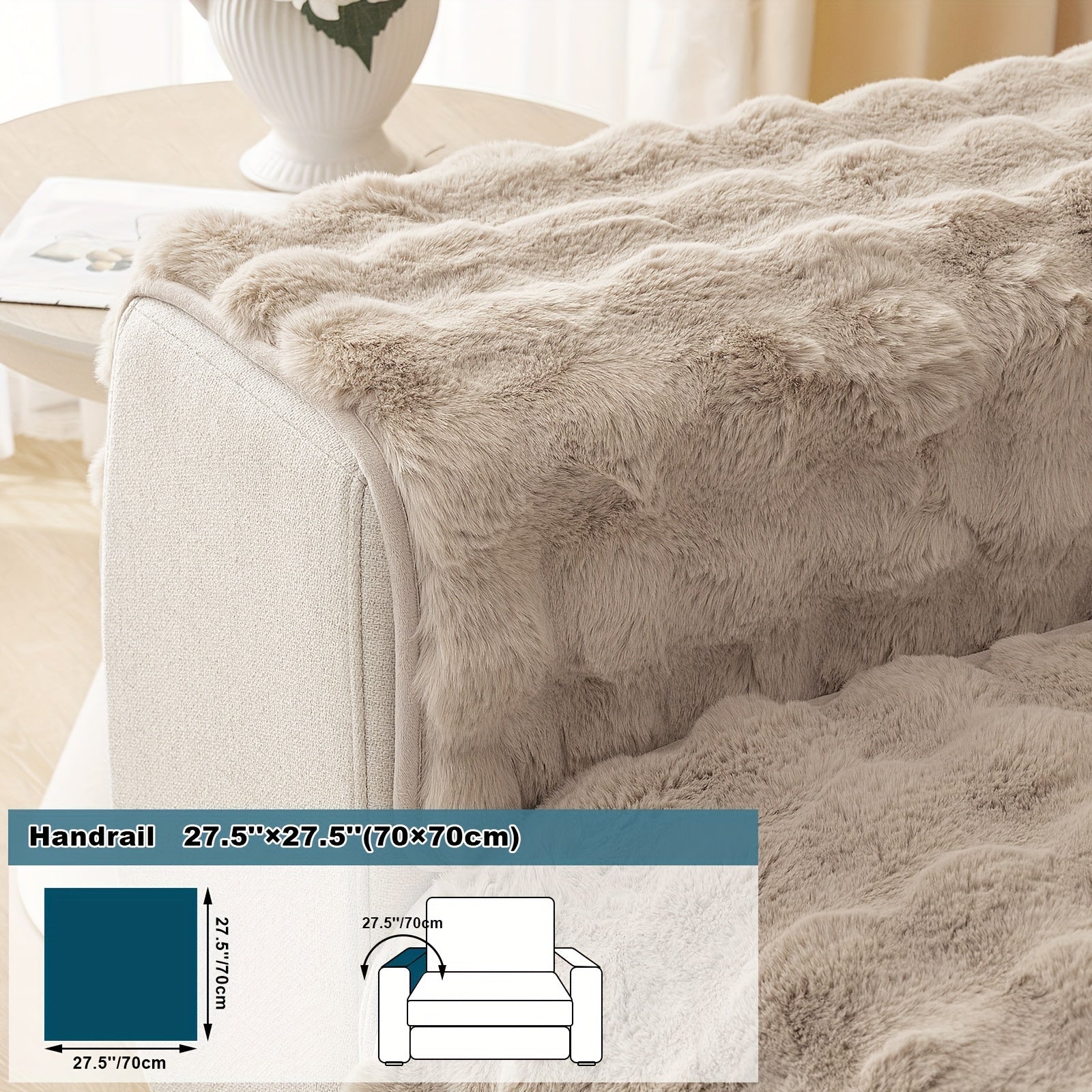 Имитация кролика плюшевая подушка-диван для домашних животных, дружелюбная к собакам с нескользящим чехлом для защиты мебели и декора в спальне, офисе или гостиной.