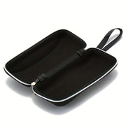 Four Stylish EVA Hard Shell Eyeglass Cases Zipper Closure Travel Pouch for Men Women