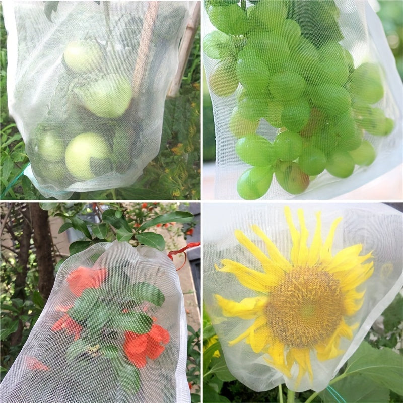 Insect-Proof Fruit and Vegetable Bags Pack of 20 or 50 with Drawstring Closure