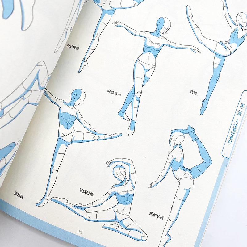 Anime Art Book Volume One of Dynamic Collection of Human Figures Chinese Version