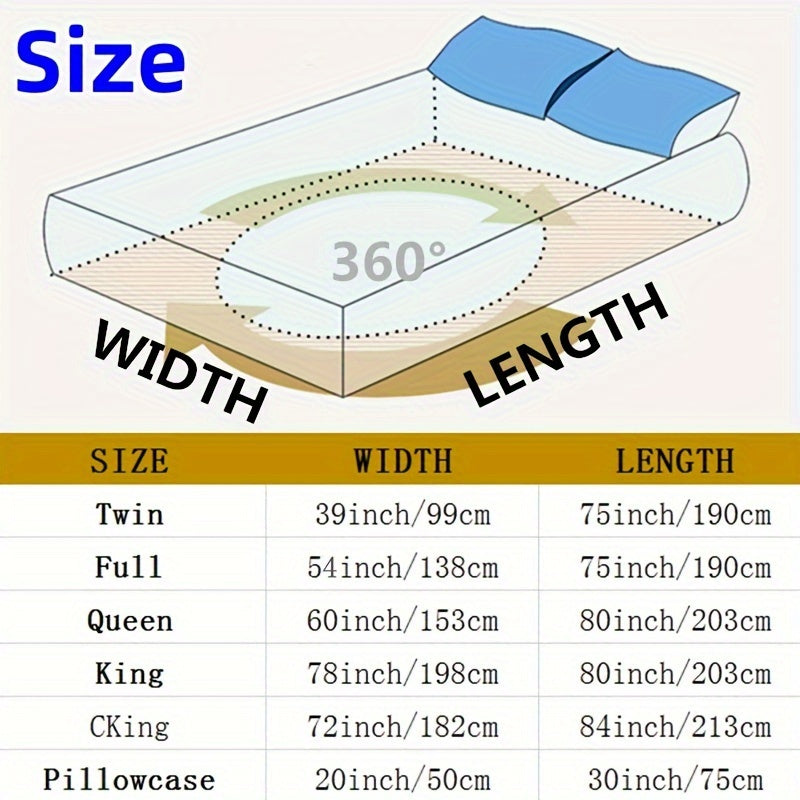 Ruffled Bed Skirt Floral Print Soft and Comfortable Fits All Beds