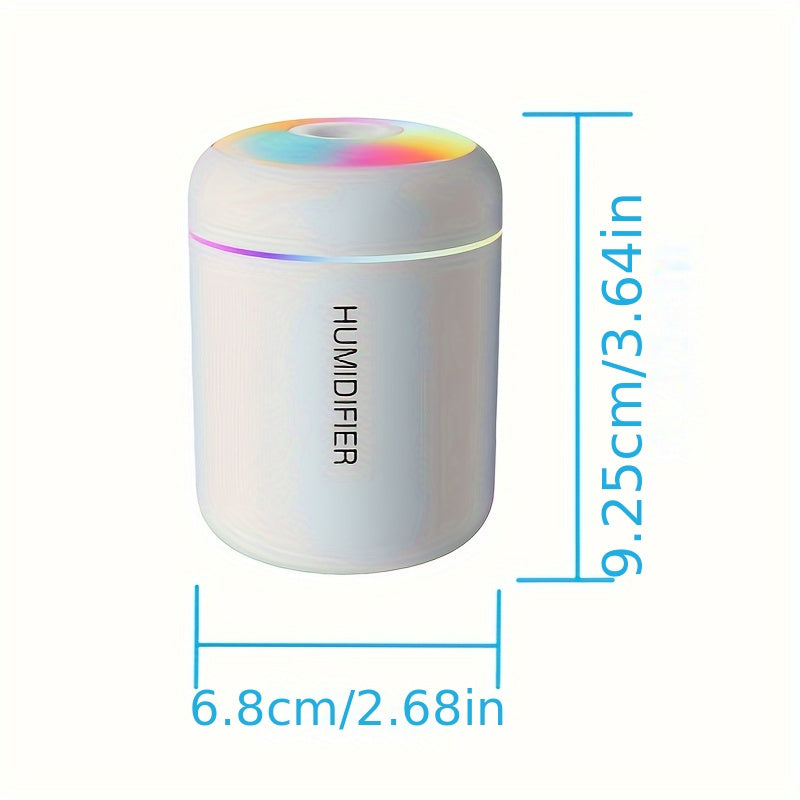 Portable USB Humidifier with Lights and Aromatherapy for Cars, Office, Bedroom