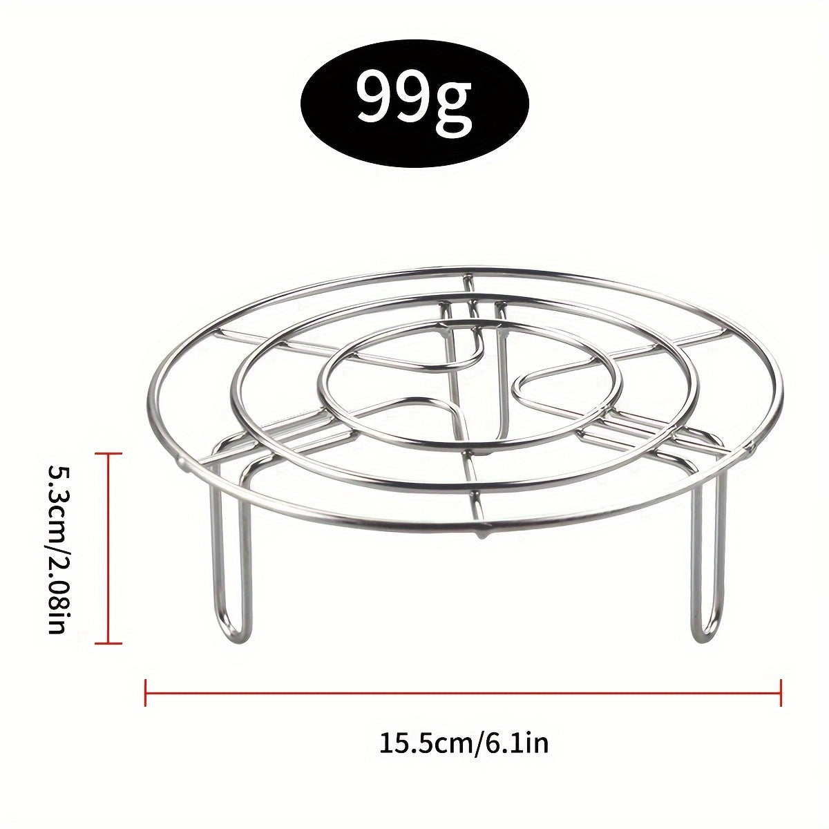 Stainless Steel Air Fryer Rack for Baking Roasting and Cooking Compact Space-Saving Design
