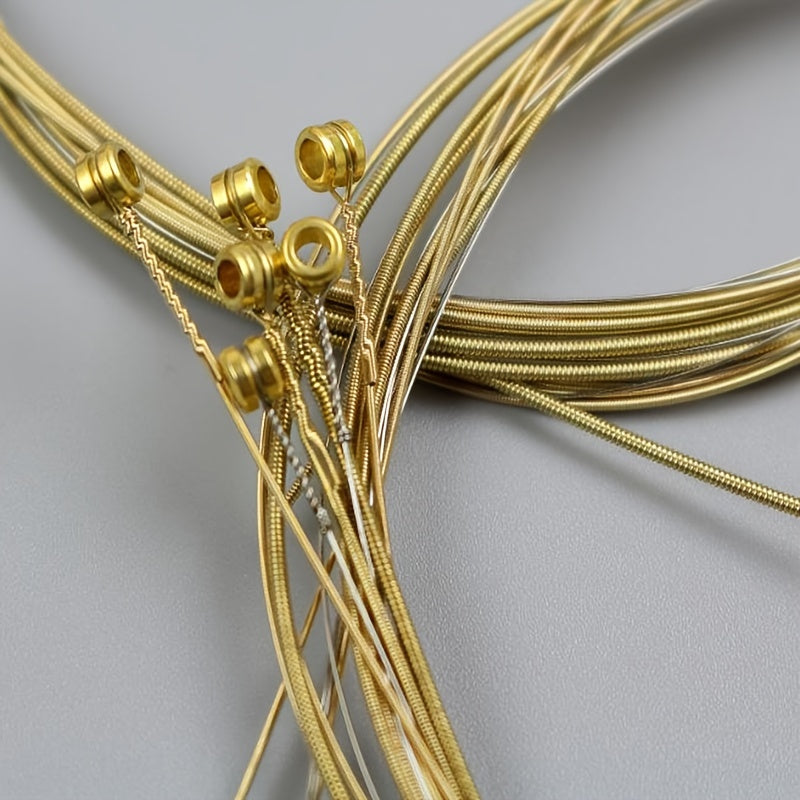 Acoustic Guitar Strings Bronze Roundwound Steel Core Bright Sound for Beginners