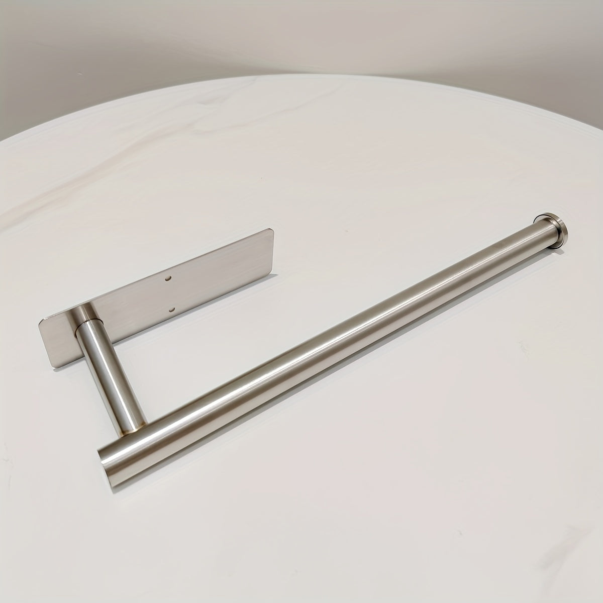 Stainless Steel Under-Cabinet Paper Towel Holder Wall Mount Self-Adhesive Kitchen Accessory
