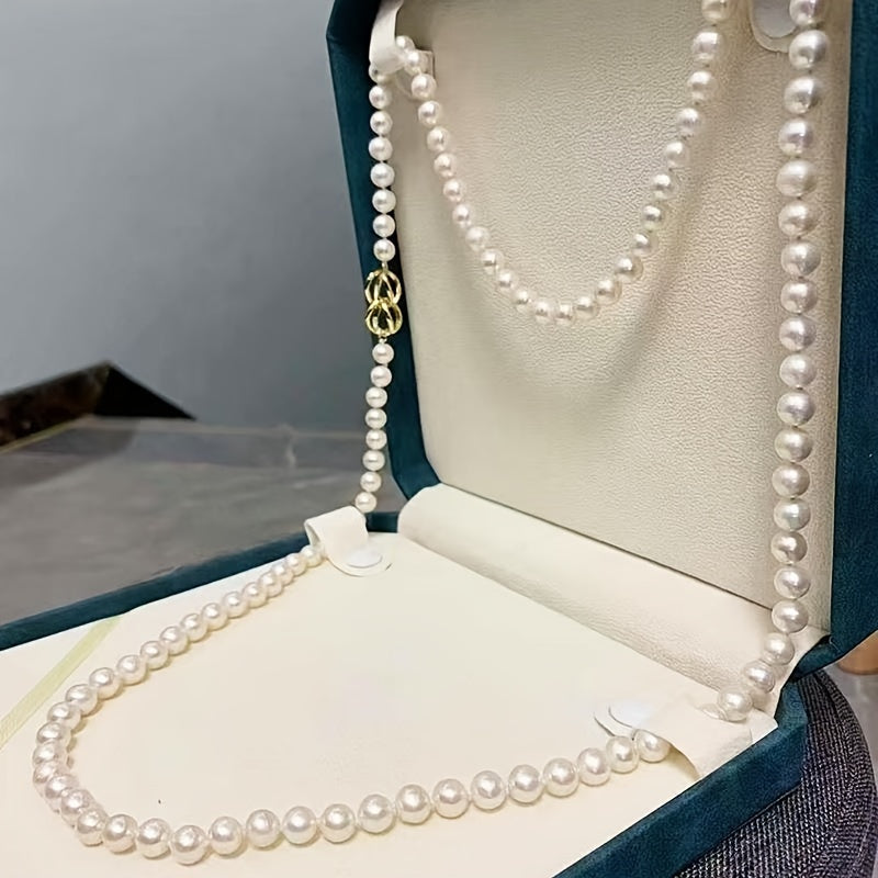 Women's Retro Style Multi-Layer Beaded Pearl Necklace