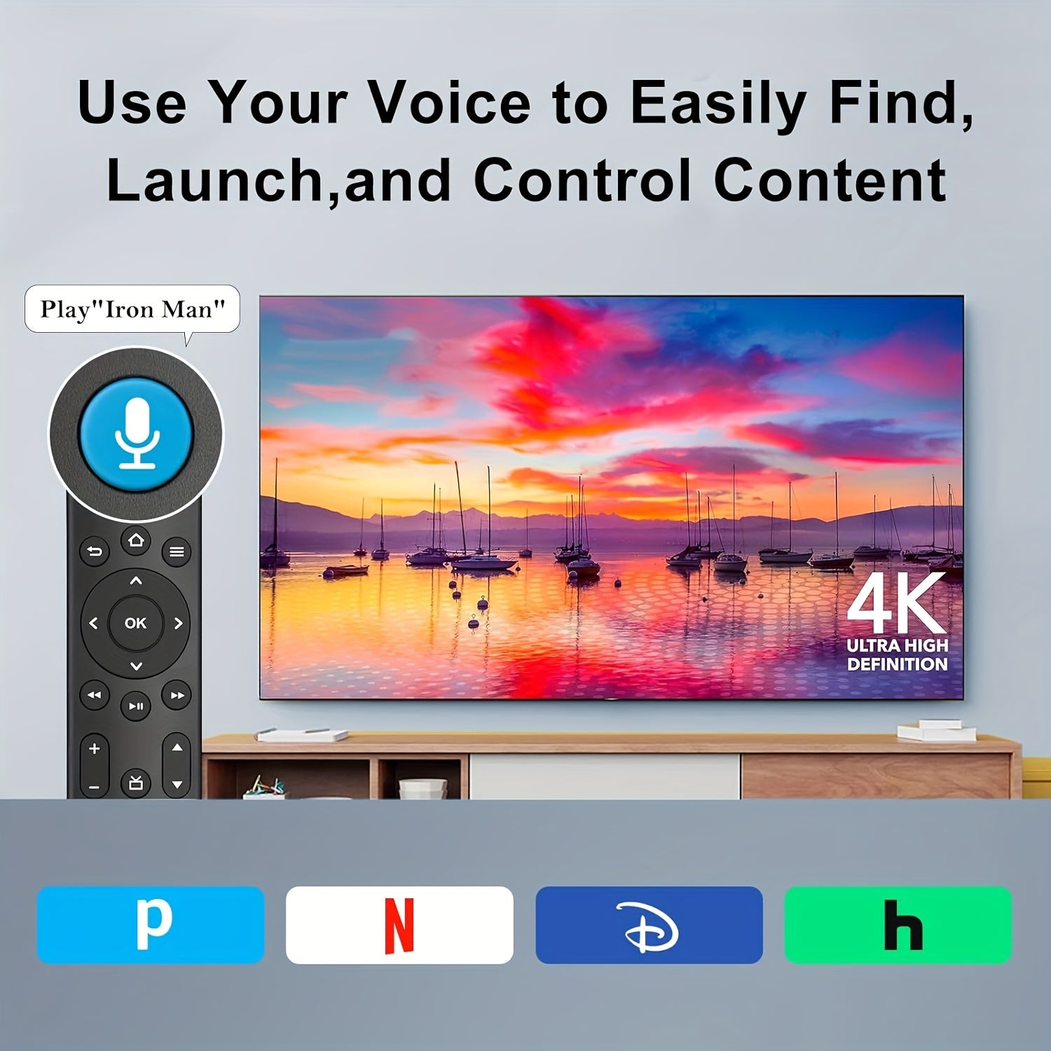 Replacement Remote Control for Fire TV Stick 4th Gen Insignia Toshiba Fire Smart TV Cube