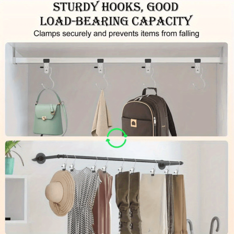 Набор тяжелых стальных вешалок и зажимов для стирки и домашнего хранения, 10/20 штук