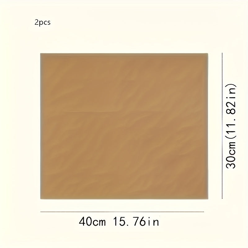 Tapetes de hornear antiadherentes resistentes a altas temperaturas, papel de lino duradero para hornos, microondas, parrillas, reutilizable y fácil de limpiar