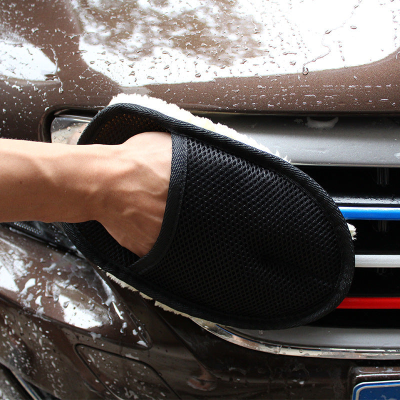 Unisex Microfiber Car Washing Gloves Wash Mitt Protective Cleaning Tool