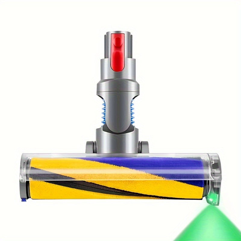 Compatible Vacuum Cleaner Brush Head for Hardwood Floors Red and Blue Bristles