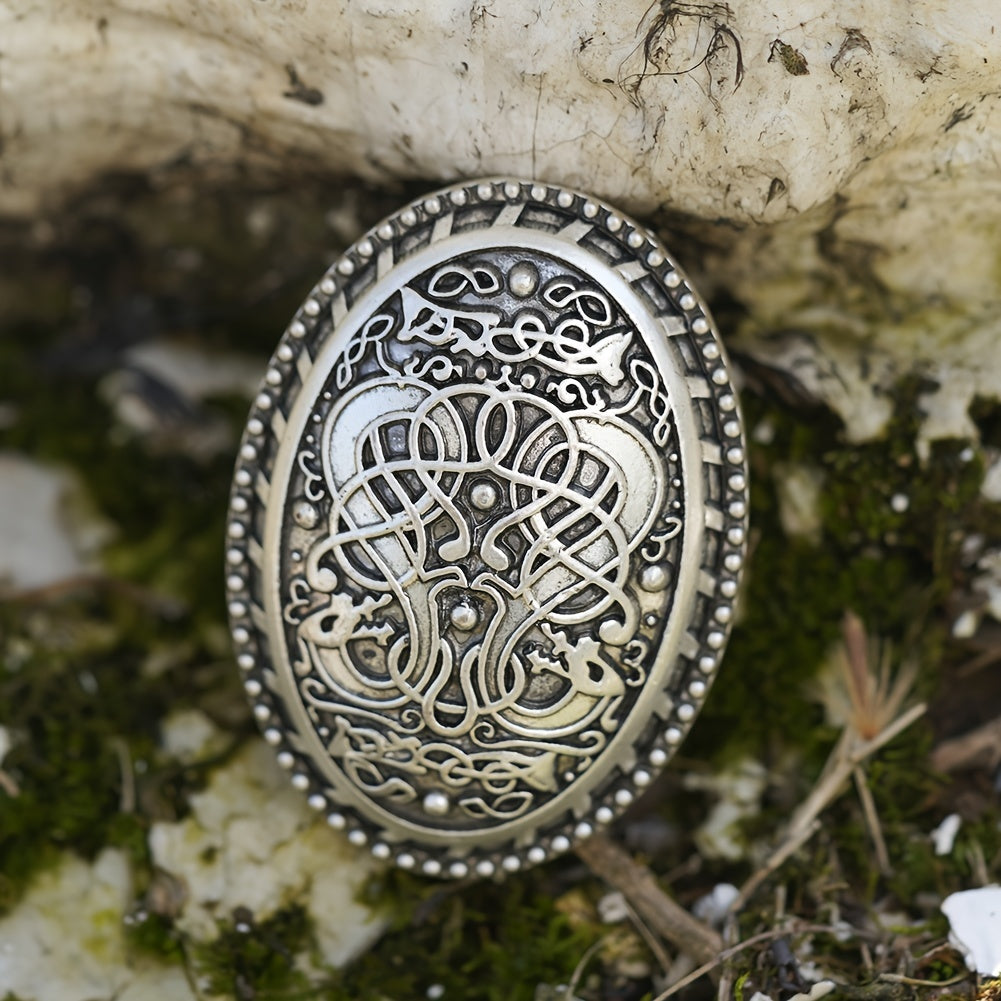 Antique Viking Dragon Brooch Amulet Design for Festival Jewelry Gift