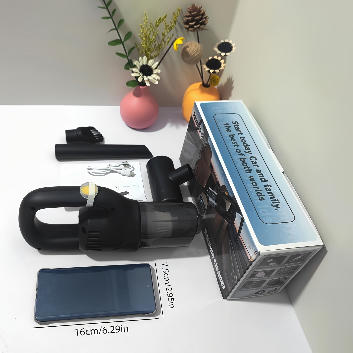 Cordless Handheld Vacuum Cleaner with High Suction Cyclonic Design for Home Car Office