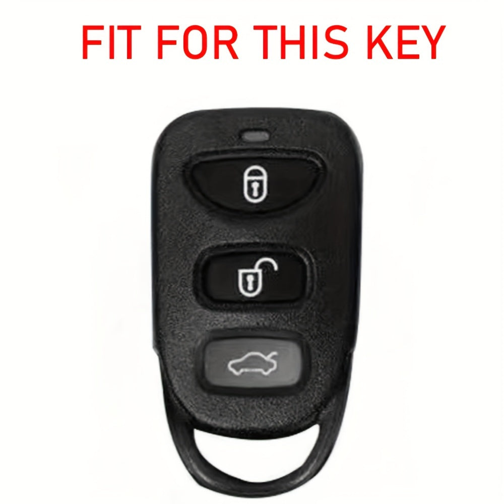 Silicone Car Remote Key Cover Carbon Fiber Style for Universal Vehicles