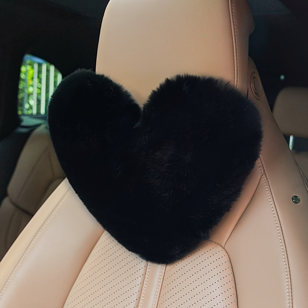 Car Seat Pillow Neck Rest Plush Headrest for Cars Interior Accessories
