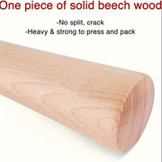 Qattiq yog'ochdan yasalgan sauerkraut bosuvchi, mason idishlarida sabzavotlarni fermentatsiya qilish uchun ideal.