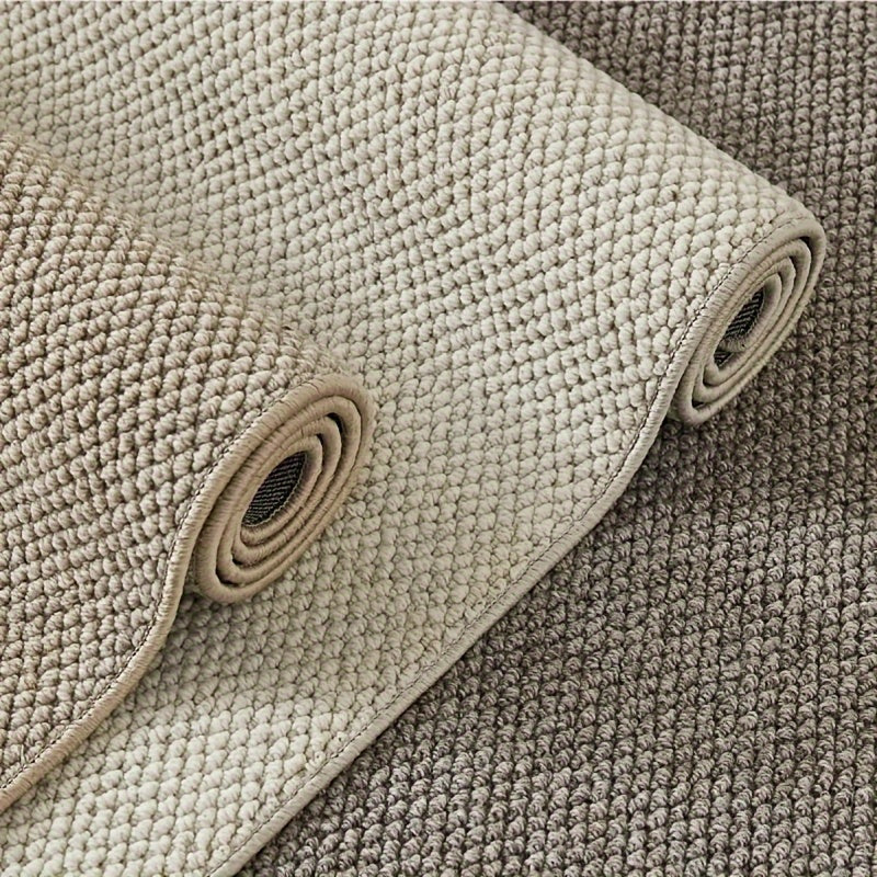 Alfombra de entrada de imitación de lana con piña, antideslizante y resistente a las manchas para el hogar