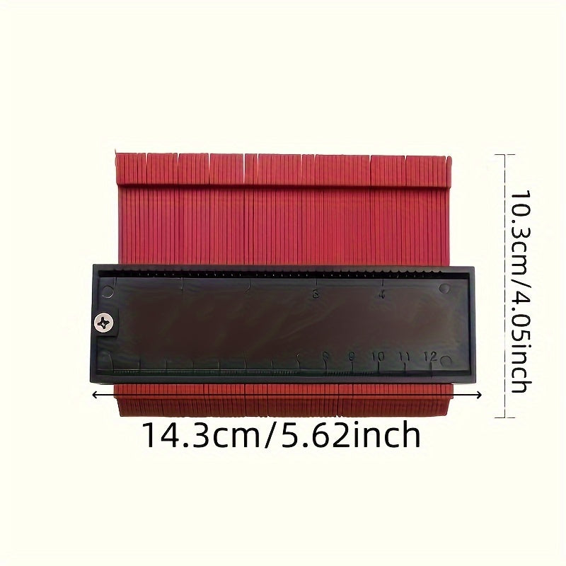 Herramienta de perfil de medidor de contorno – duplicador ajustable de plástico para madera, azulejos, alfombra