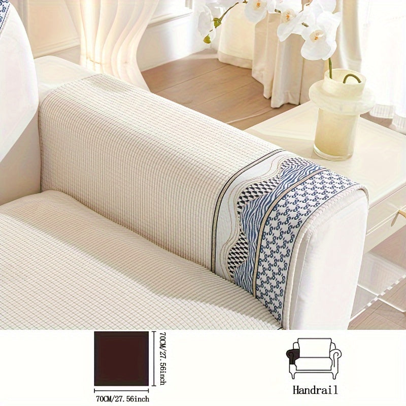 Velvet Sofa Cushion Cover Non-Slip Pet-Friendly All-Season Protecting Armchair Loveseat 3-4 Seater