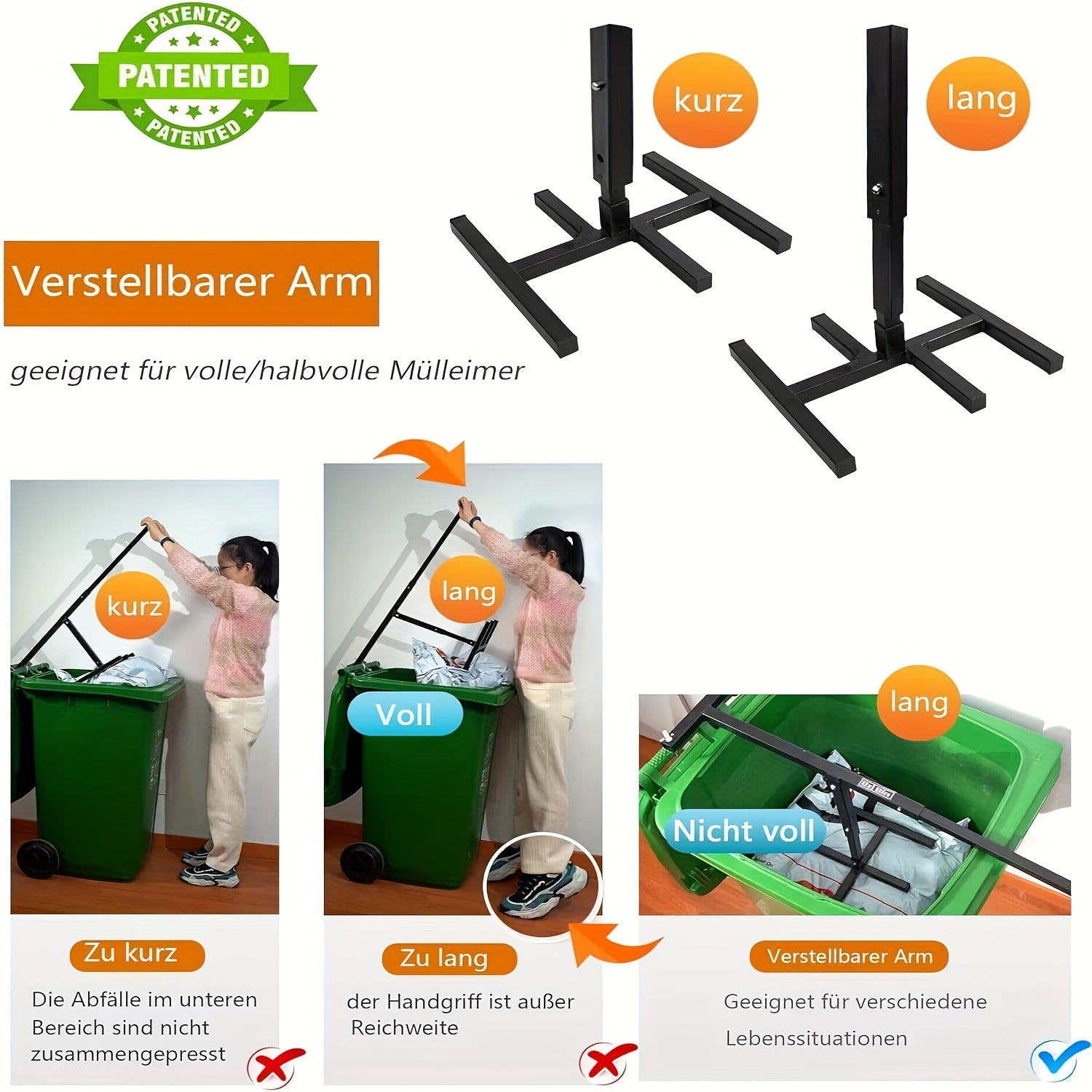 Manual trash presser and crusher reduces garbage volume by 70% portable waste crusher heavy-duty alloy steel for home camping