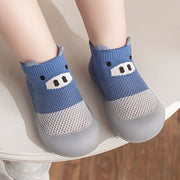 Baby Girls Slip-On Sock Shoes All-Season Breathable Non-Slip Rubber Sole