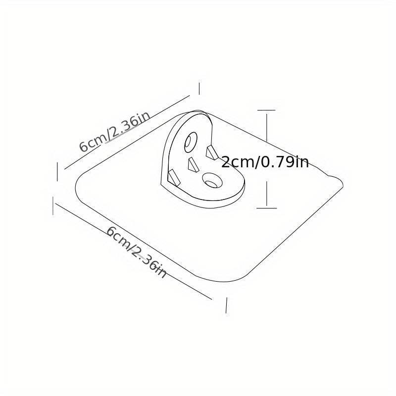 10 Pack Plastic Wall Mount Shelf Brackets for Cabinets and Closets