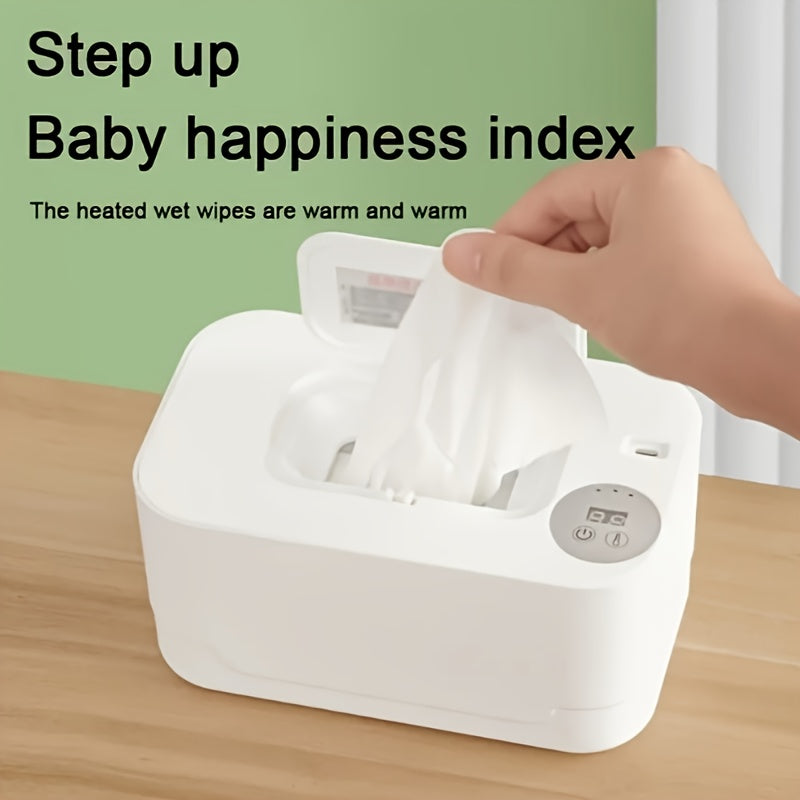 Dispensador portátil de toallitas húmedas alimentado por USB con calentamiento rápido y capacidad de 5 días