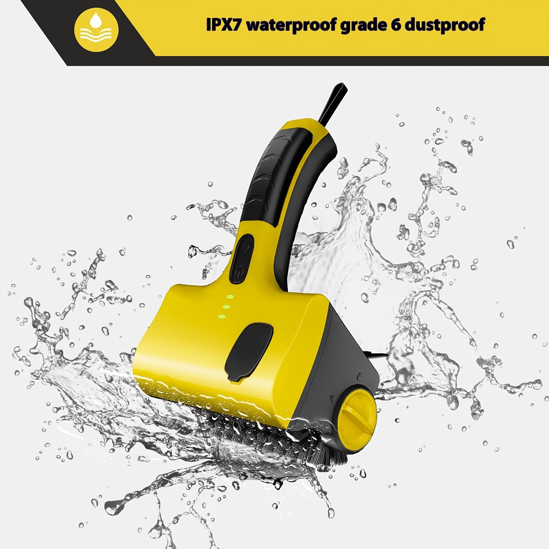 Беспроводная электрическая щетка для чистки гриля с заменяемой щеткой, подходит для чистки плитки на кухне.