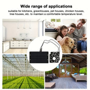 Solar Powered Ventilation Fan Kit for Chicken Coops Greenhouses Sheds Pet Rooms