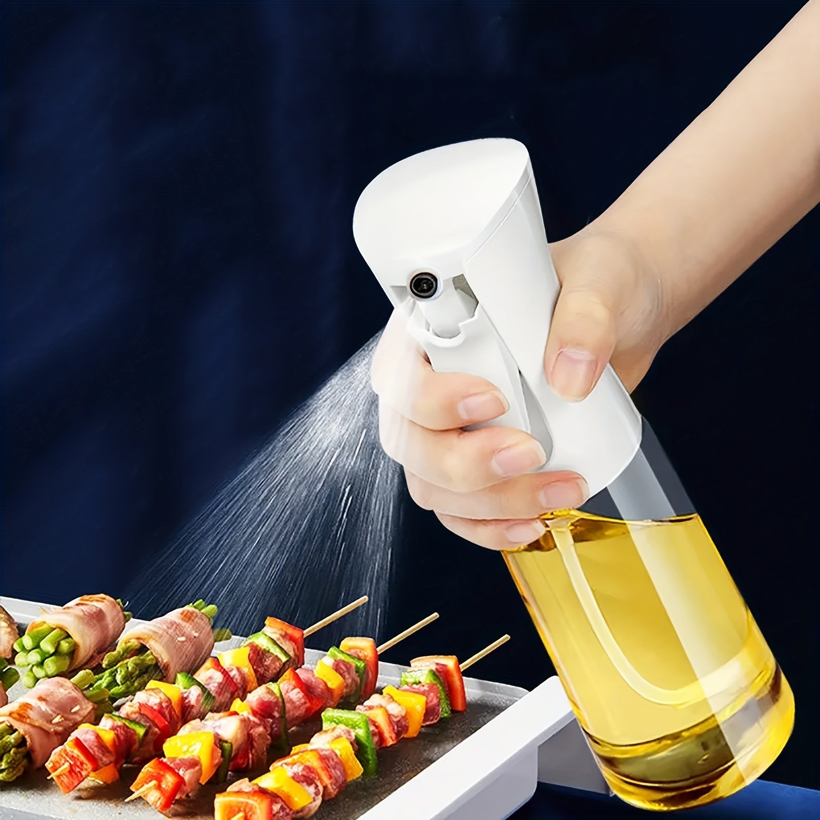 Oil Spray Bottle Food-Grade PET 200ml 300ml 500ml for Cooking Baking Frying