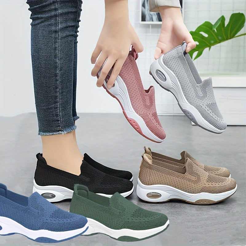 Women's Mesh Sneakers with Air Cushion Support for Casual and Outdoor Use