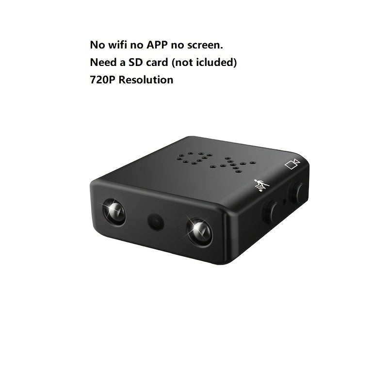 Compact 720p Video Recording Camera with Night Vision Motion Detection Battery