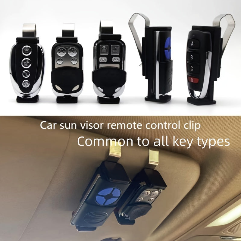 Universal avtomobil quyosh nuri visor klip tutqich metall kalitlar tashkilotchisi