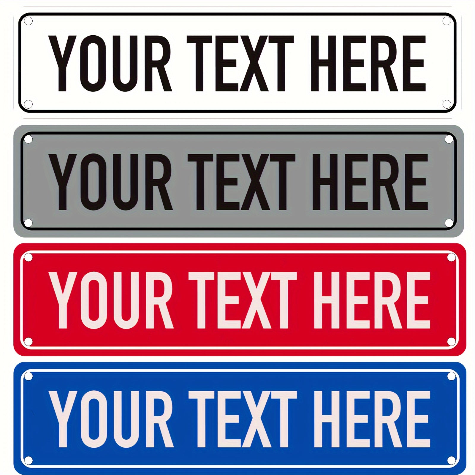 Señal de calle vintage personalizada de aluminio 16x13.97 cm para interior y exterior, 12 opciones de color