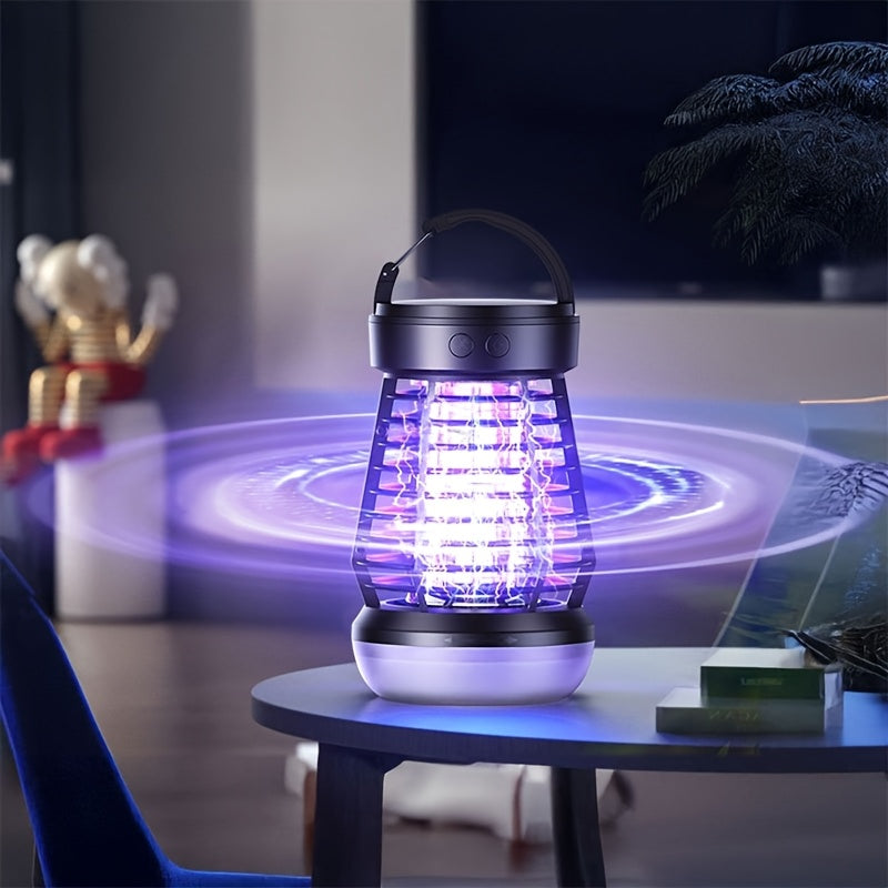 Outdoor LED Mosquito Trap Lantern USB Rechargeable Electric Insect Catcher