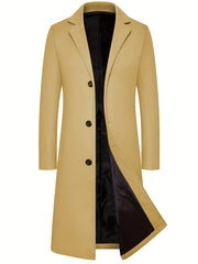 2024 Erkaklar uchun tor kesimli o'rta uzunlikdagi palto Yevropa va Amerikadan.