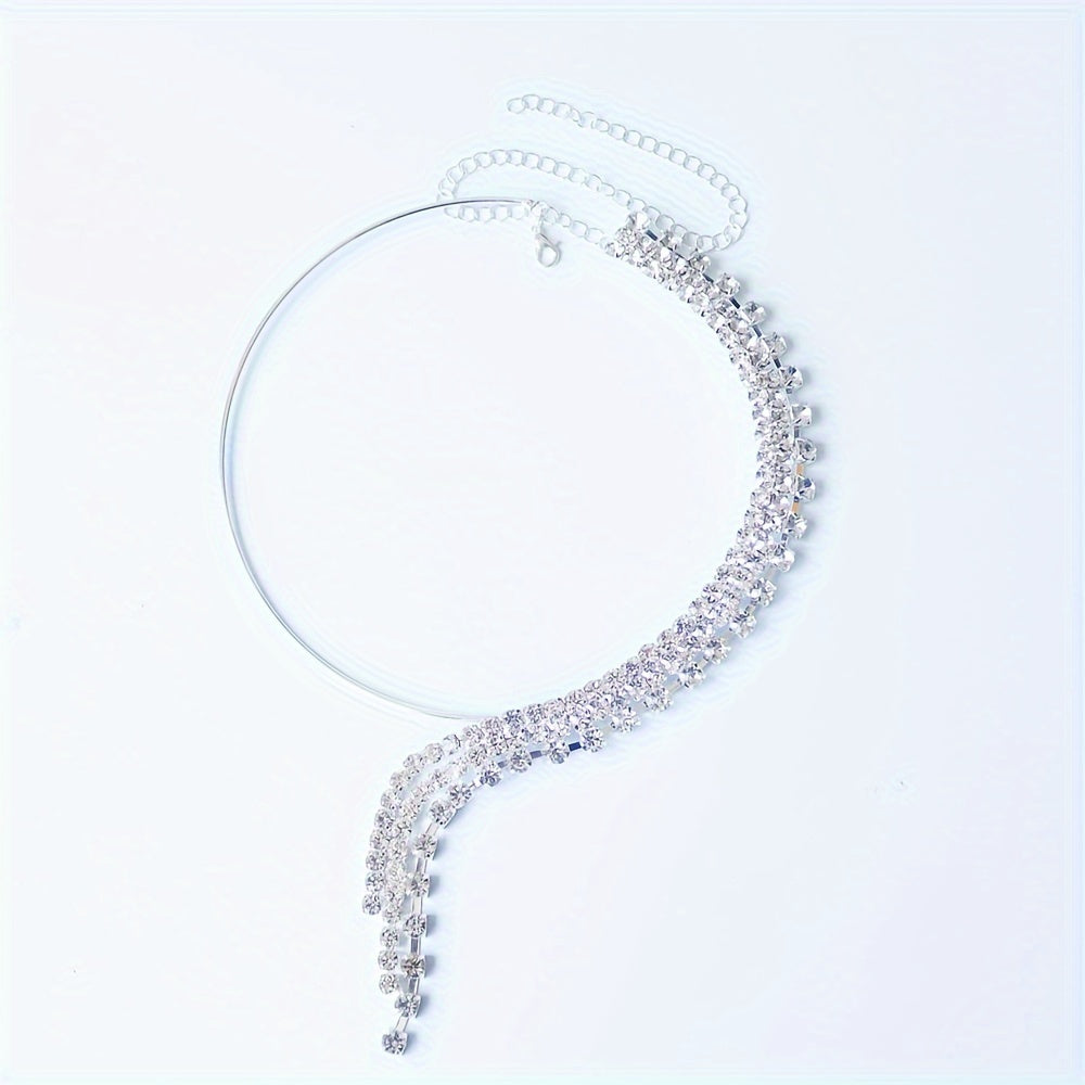 Chic Ko'p Qavatli Marjon, Tasmalar va Rhinestone'lar bilan - Bayramlar, Festival va Sevgi Kuni uchun Ideal - Boho Vibes