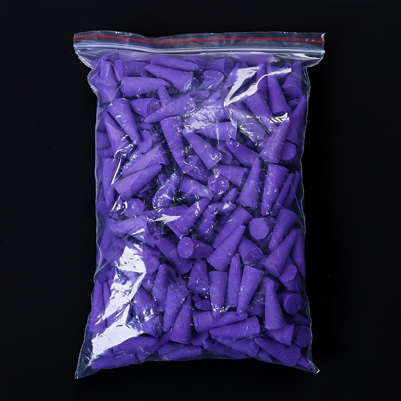 61-Piece Aromatherapy Incense Cones Set with Jasmine Rose Mint Lavender Sandalwood