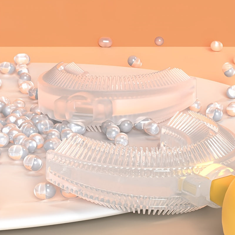 Adult U Shaped Oral Teeth Cleaning Toothbrush Soft Silicone Brush Head