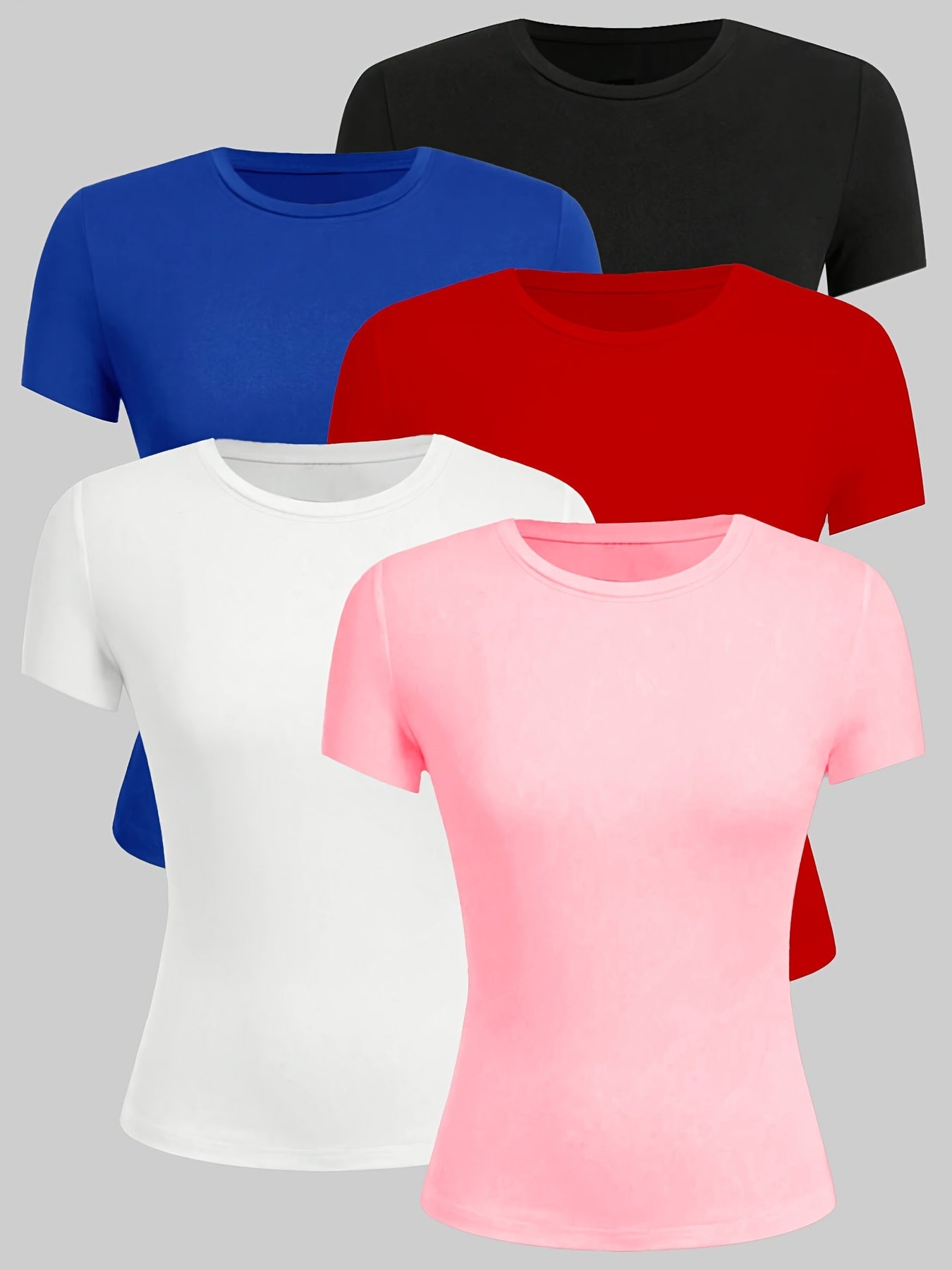 Camisetas de manga corta para mujer talla plus, camisetas de algodón transpirable para verano