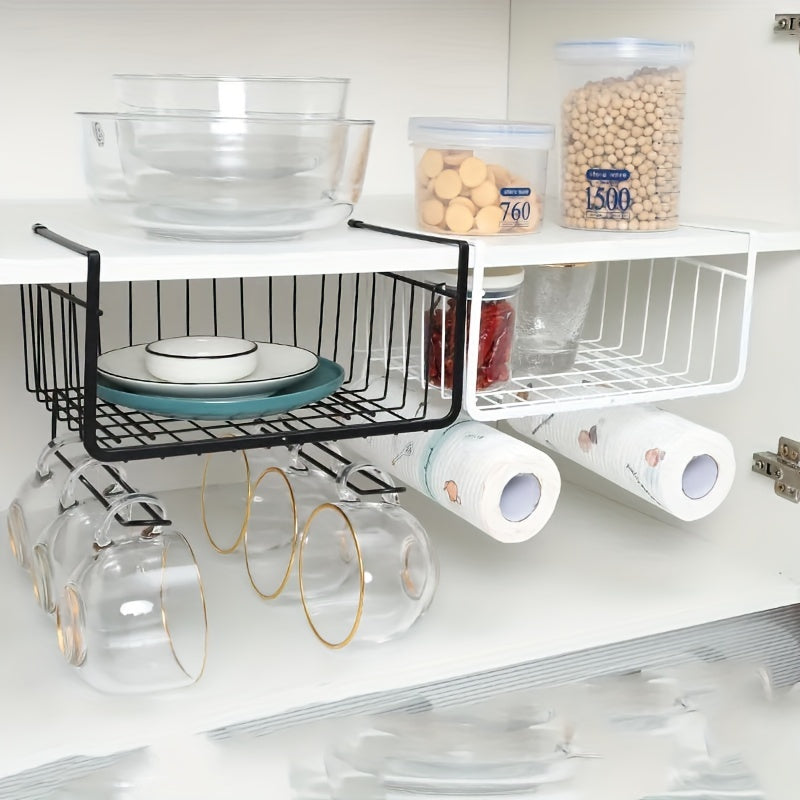 Kitchen Rack with Cabinet Multi-layer Storage Seasoning Jar and Tableware Organizer