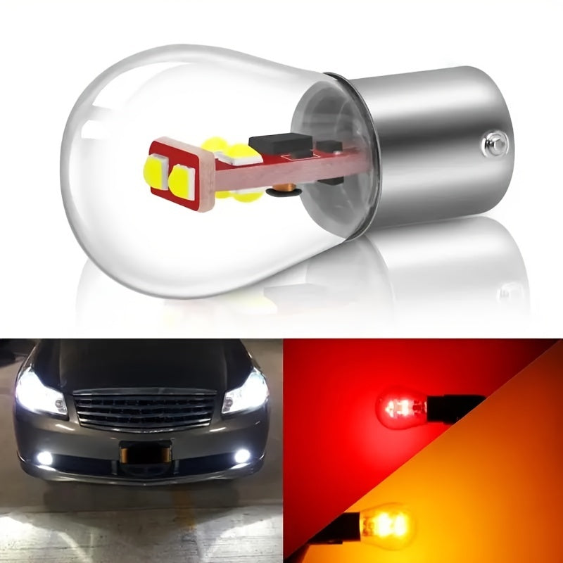 Car Indicator Lights 2 Pack 1156 1157 LED Brake Backup Bulbs Amazon
