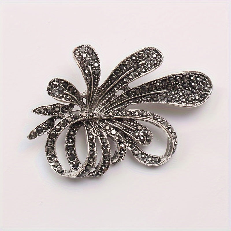 Women's Rhinestone Bow Brooch Firework-Inspired Pin Stylish Accessory