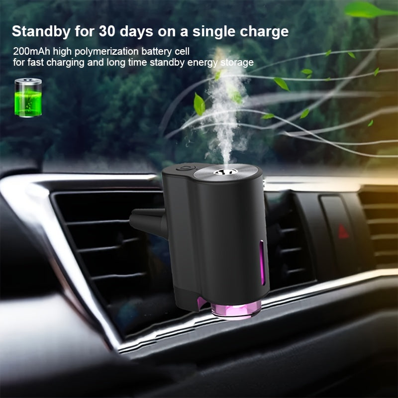 Portable Car Aromatherapy Diffuser Rechargeable Battery Cylindrical Spray