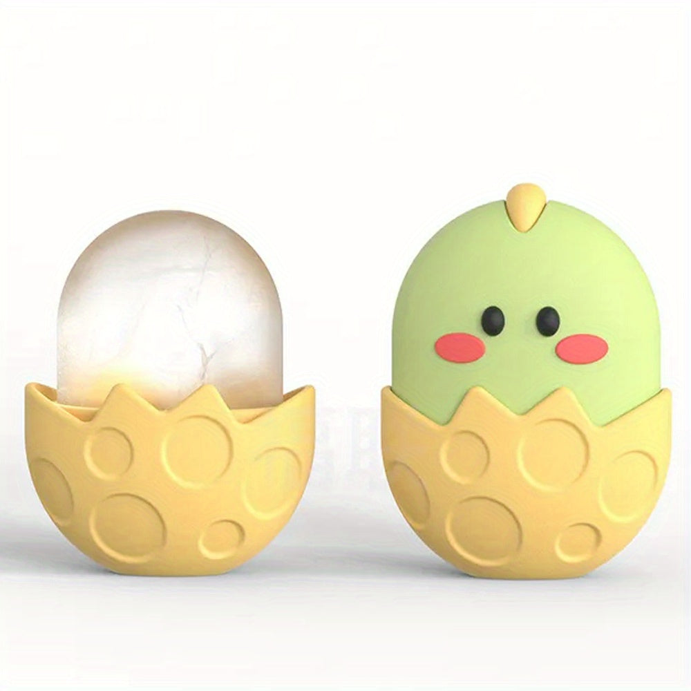 Ayollar va erkaklar uchun silikonli muzli yuz massaji, ko'z va yuz parvarishi uchun qiyshiq dizayni bilan