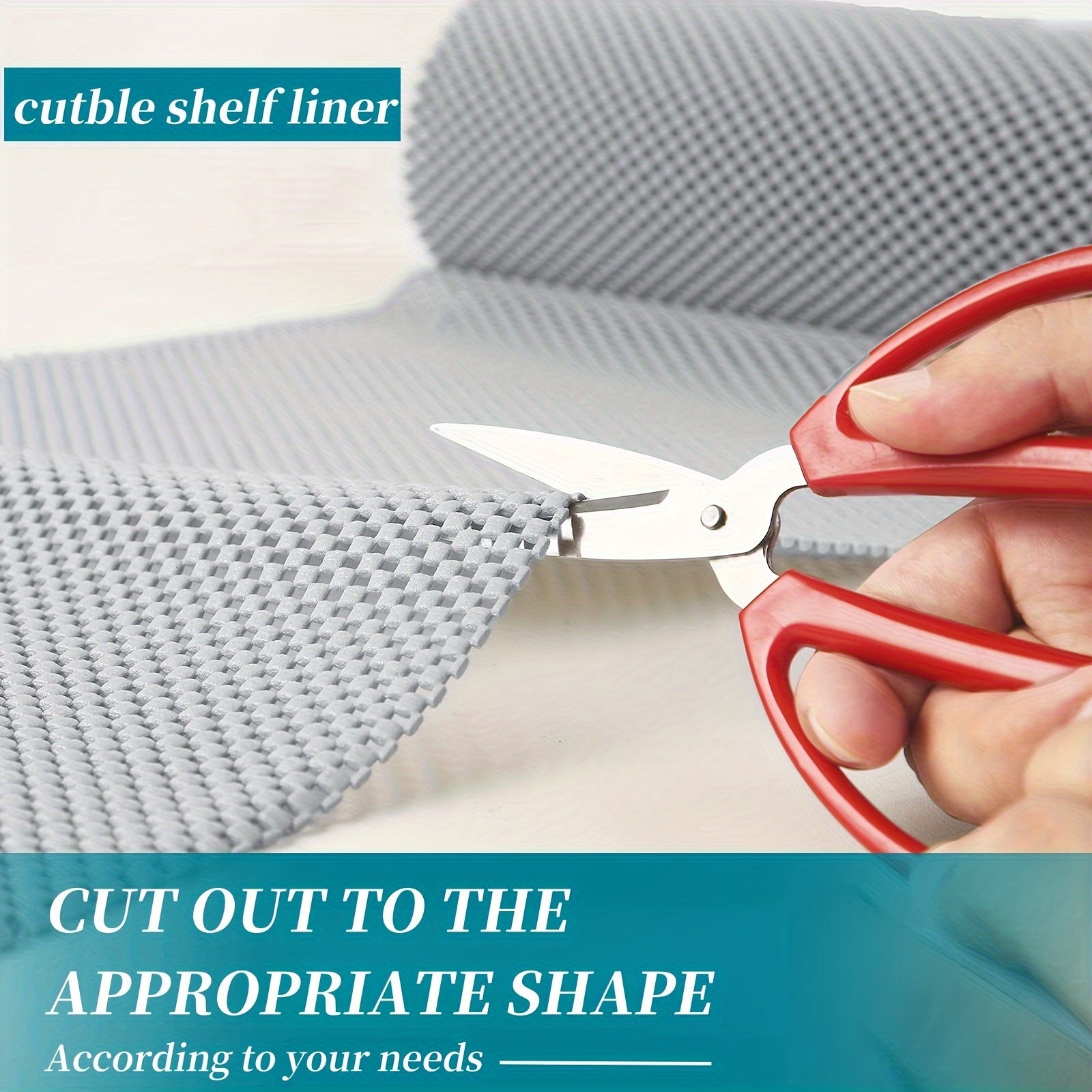 Non-Adhesive Shelf Liner for Cabinets Drawers and Closets, Easy to Install