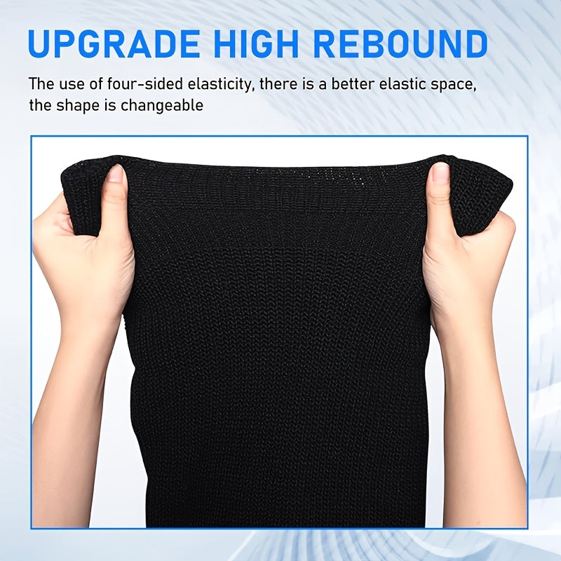 Universal Polyester Car Headrest Covers 2pcs Full Face Mask Design