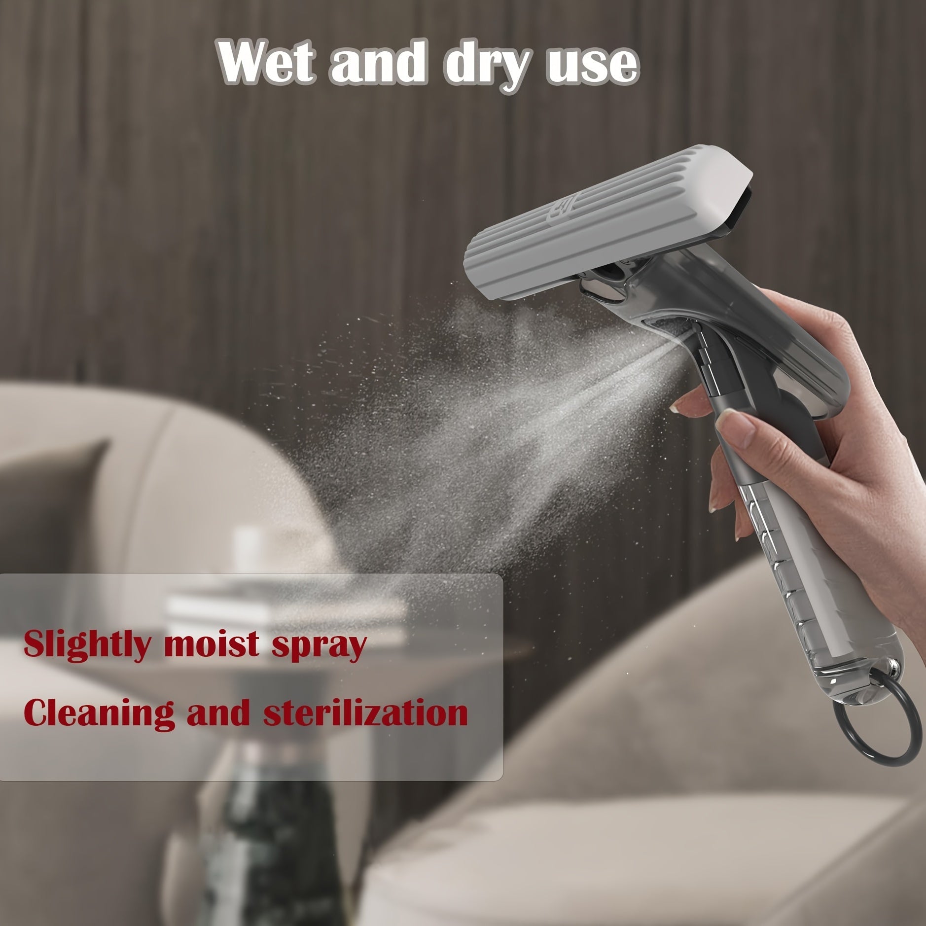 Compact Spray Mop for Hardwood Floors with Reusable Microfiber Pad