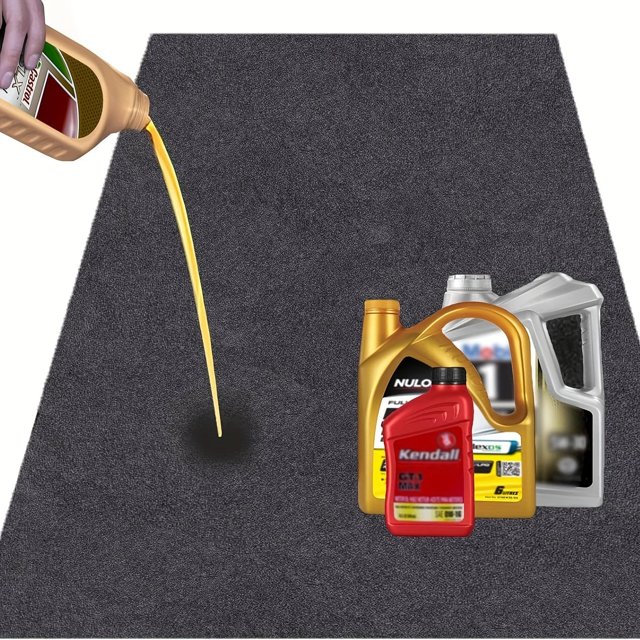 Large Waterproof Garage Carpet Rug Non-Slip Spill Protection Washable